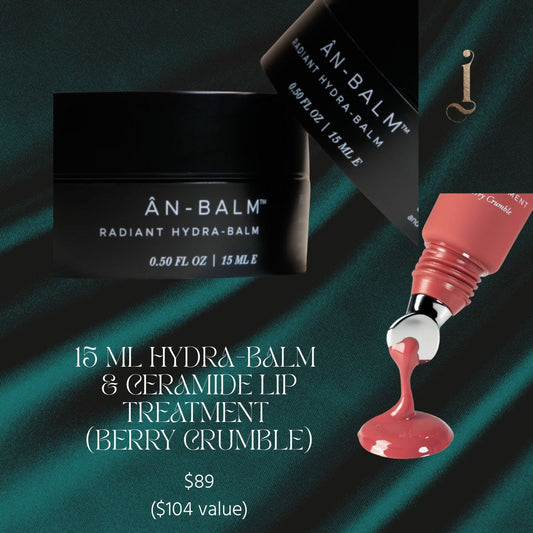 Anfisa Hydra-Balm (15ml) & Ceramide Lip Treatment: Berry Crumble