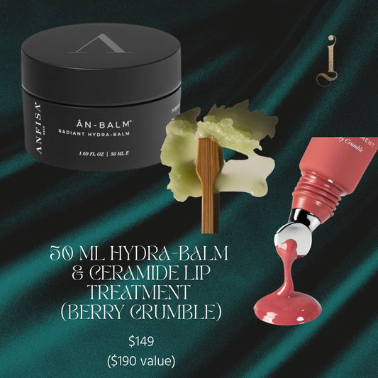 Anfisa Hydra-Balm (50ml) & Ceramide Lip Treatment: Berry Crumble